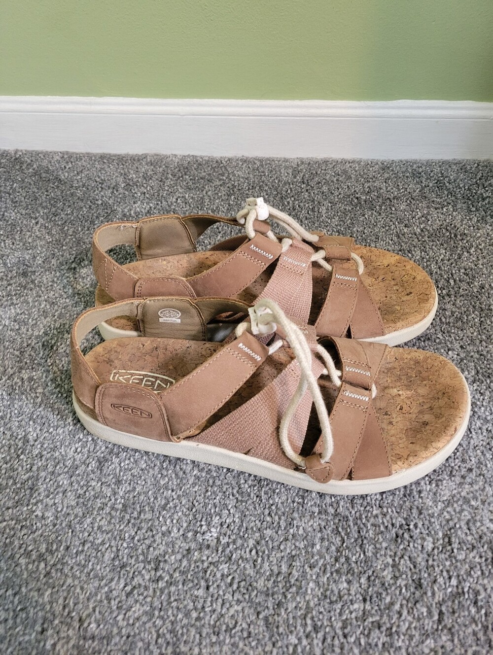 KEEN Brown Cork Strappy Sandals - Picture 2 of 5